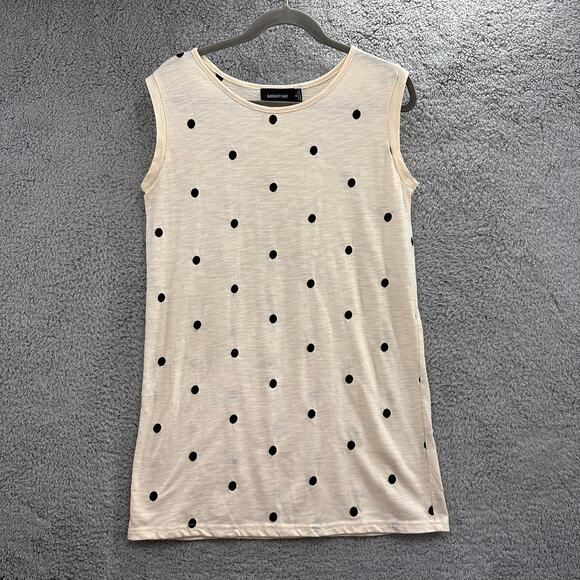 Minkpink Women's‎ Medium Tank Top Tunic Length Embroidered Polka Dot Casual - Picture 1 of 6